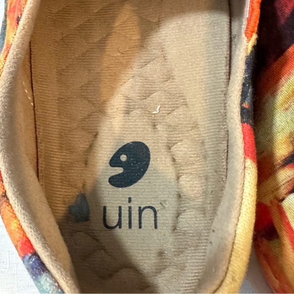 UIN Slip On Sneakers Women’s US 9 EU 41 Colorful Abstract Print Shoes - Picture 9 of 11